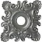 Ekena Millwork Crawley Ceiling Medallion (Fits Canopies up to 6 3/4"), 18"W x 18"H x 3 1/4"ID x 1 1/2"P, Silver CM18CRSLS - alternate 1